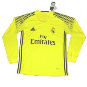 Real Madrid Goalkeeper Soccer Jersey 16/17 LS Green