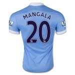 Manchester City Home Soccer Jersey 2015-16 MANGALA #20