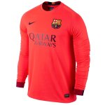Barcelona 14/15 Long Sleeve Away Soccer Jersey