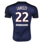 Paris Saint-Germain(PSG) LAVEZZI #22 Home Soccer Jersey 2015-16