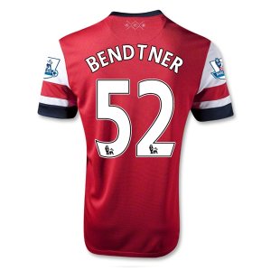 12/13/14 Arsenal #52 BENDTNER Home Jersey Shirt