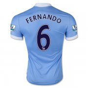Manchester City Home Soccer Jersey 2015-16 FERNANDO #6