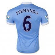 Manchester City Home Soccer Jersey 2015-16 FERNANDO #6