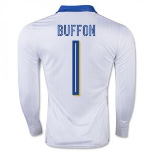 Italy Away Soccer Jersey 2016 1 Buffon LS