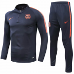 2018-19 Barcelona Borland Tracksuits Navy and Pants