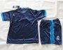 Kids Real Madrid Blue Soccer Kit 2015-16(Shirt+Shorts)