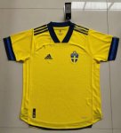 Sweden Home Authentic Soccer Jerseys 2020