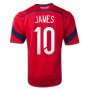 2014 FIFA World Cup Colombia James Rodriguez #10 Away Soccer Jersey