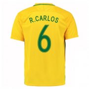 Brazil Home Soccer Jersey 2016/17 R.Carlos 6