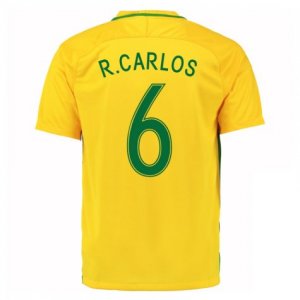 Brazil Home Soccer Jersey 2016/17 R.Carlos 6