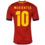 2013 Spain #10 Morientes Red Home Soccer Jersey Shirt