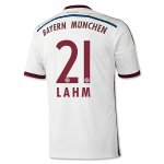 Bayern Munich 14/15 LAHM #21 Away Soccer Jersey