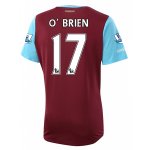 West Ham Home Soccer Jersey 2015-16 O BRIEN #17