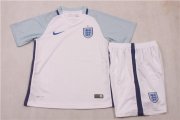 Kids England Home Soccer Jersey 2016 Euro With Shorts