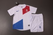 Kids Netherlands 13/14 Away Jersey Kit(Shirt+shorts)