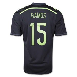 14-15 SPAIN RAMOS #15 AWAY SOCCER JERSEY