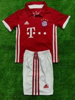 Kids Bayern Munich Home Soccer Kits 2016-17 (Shirt+Shorts)