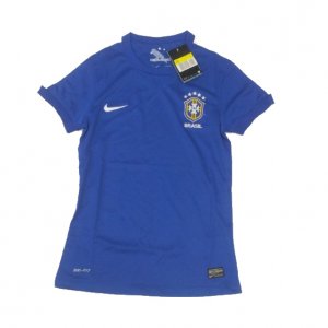13-14 Brazil Away Blue Women\'s Jersey Shirt