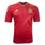 2012 Spain Red Home Soccer Jersey Shirt