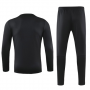 19-20 PSG Black Sweat Shirt Kit(Top+Trouser)