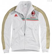 13-14 AC Milan White Track Jacket