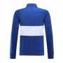 19-20 Chelsea Blue&White High Neck Collar Training Jacket