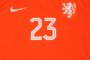 Netherlands 2014/15 Home Soccer Shirt #23 VAN DER VAART