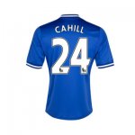 13-14 Chelsea #24 Cahill Blue Home Soccer Jersey Shirt