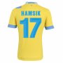 13-14 Napoli #17 Hamsik Away Yellow Jersey Shirt