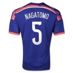 2014 Japan #5 NAGATOMO Home Blue Jersey Shirt