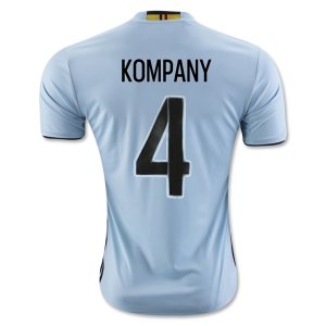 Belgium Away Soccer Jersey 2016 KOMPANY #4