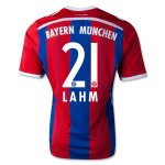 Bayern Munich 14/15 LAHM #21 Home Soccer Jersey