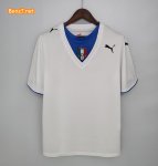 Retro Italy Away White Soccer Jerseys 2006 World Cup Champion