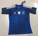 Germany Goalkeeper Soccer Jersey 2018 World Cup Blue