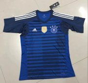 Germany Goalkeeper Soccer Jersey 2018 World Cup Blue