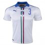 Italy Away Soccer Jersey 2016 CHIELLINI #3