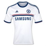 13-14 Chelsea White Away Soccer Jersey Shirt