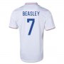 2014 USA #7 BEASLEY Home White Soccer Jersey Shirt