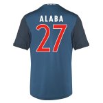 13-14 Bayern Munich #27 Alaba Away Black&Blue Jersey Shirt