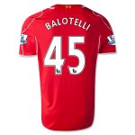 Liverpool 14/15 BALOTELLI #45 Home Soccer Jersey