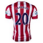 Stoke City Home Soccer Jersey 2015-16 CAMERON #20