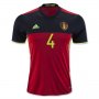 Belgium Home Soccer Jersey 2016 KOMPANY #4