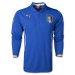 2014 Italy Home Long Sleeve Soccer Jersey