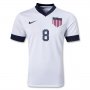 2013 USA #8 DEMPSEY Home White Soccer Jersey Shirt