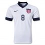 2013 USA #8 DEMPSEY Home White Soccer Jersey Shirt