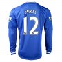 13-14 Chelsea #12 MIKEL Home Long Sleeve Jersey Shirt