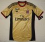 13-14 AC Milan Away Golden Jersey Kit(Shirt+Short)