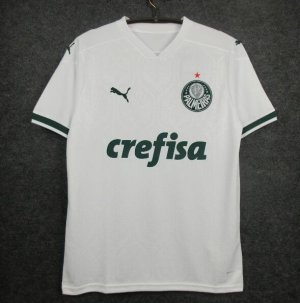 Palmeiras Away Soccer Jersey White 2020/21