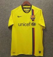 Retro Barcelona Away Yellow Soccer Jerseys 2008/09