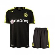 13-14 Borussia Dortmund Away Black Jersey Kit(Shirt+Shorts)